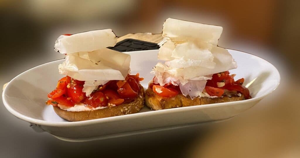 Bruschetta lardo
