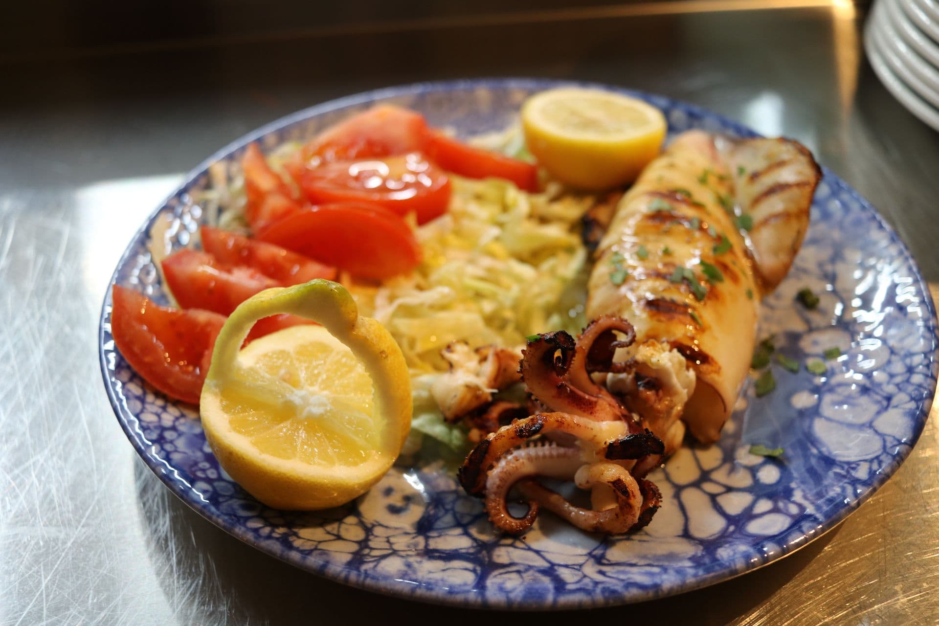 Gegrillter Calamari