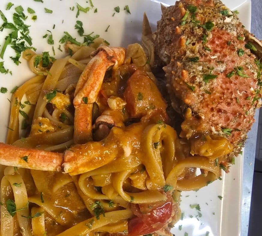 FETTUCCINE MIT SEEspinne* UND KIRSCHTOMATEN (2)