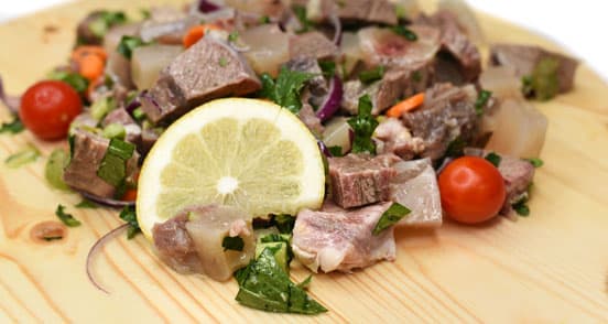 Kalbfleisch- und Knorpelsalat
