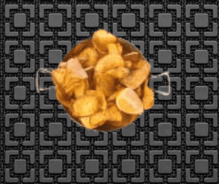 Chips di patatine fresche con buccia