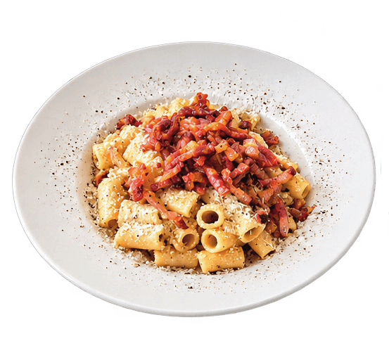 Mezzi Rigatoni alla Gricia