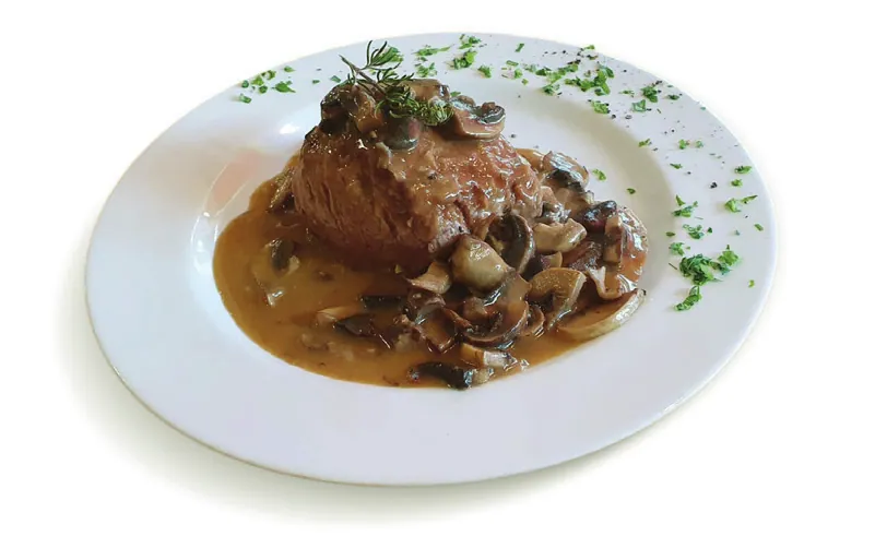 Solomillo con Champiñones