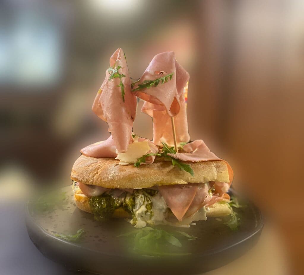 Pink burger